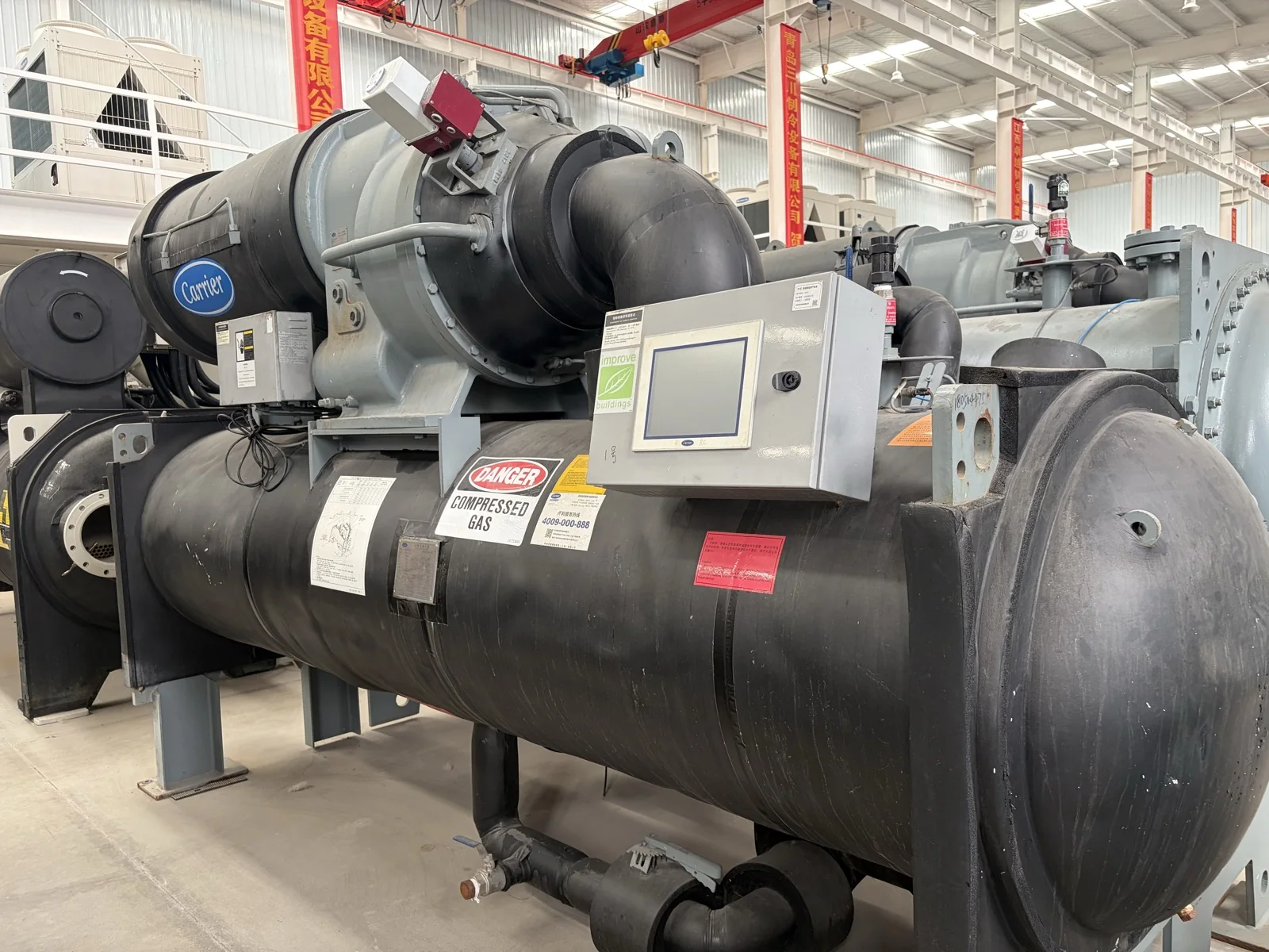 Carrier 19XR6161C49LHE5A Water-Cooled Centrifugal Chiller, Unit 180504386