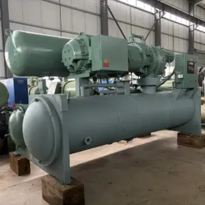 Used YORK YSQXEXS45CJE/22 680 kW low-temperature brine screw chiller serial 50611H60373002